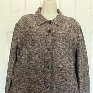 Chico’s Design~Jacket w/6 Buttons~Top/Side Pockets~Size 3 Multicolored RN 79984